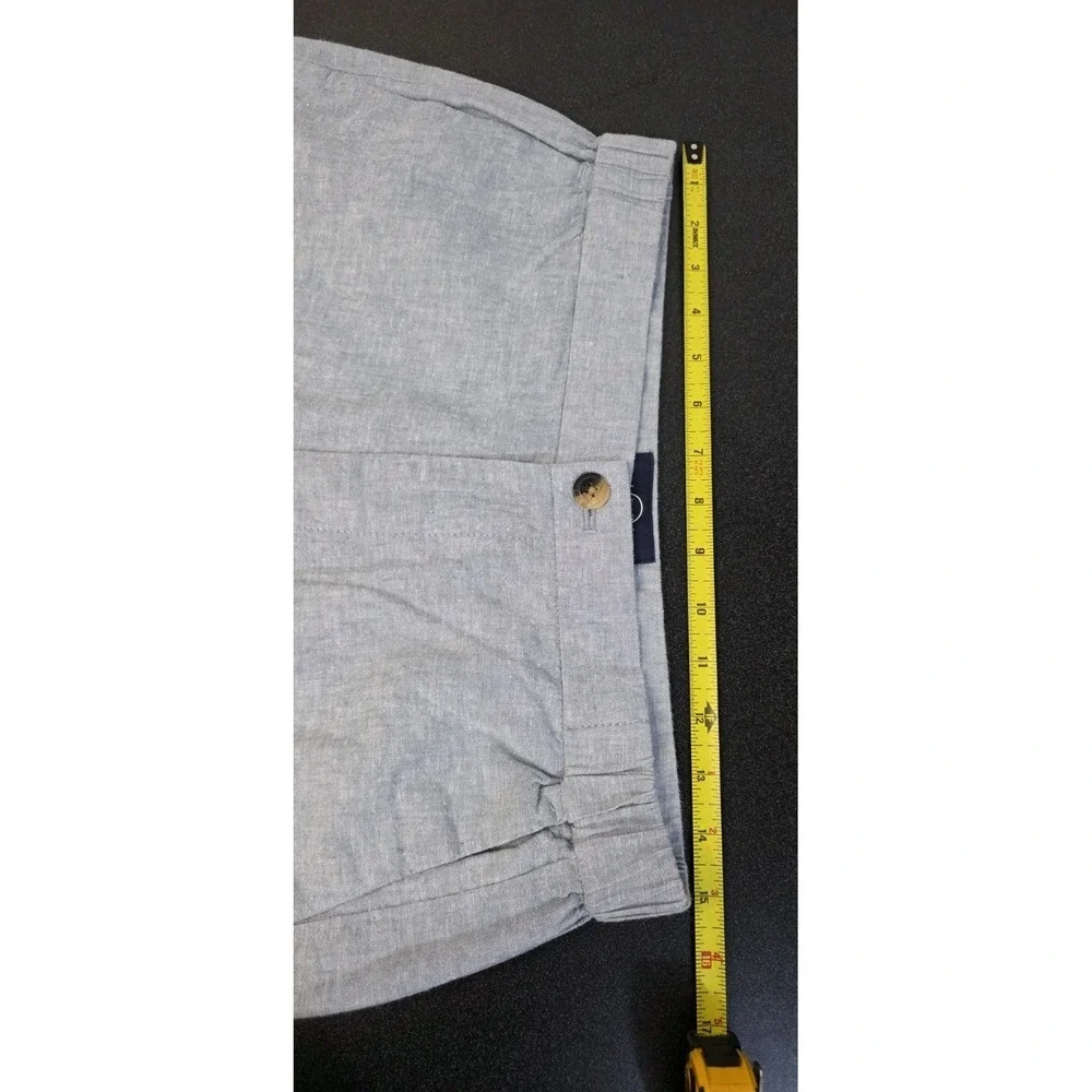 Even Tide Men 32x32 Pant Blue Linen Slim Stretch Waist Beach Cottage‎ Trouser